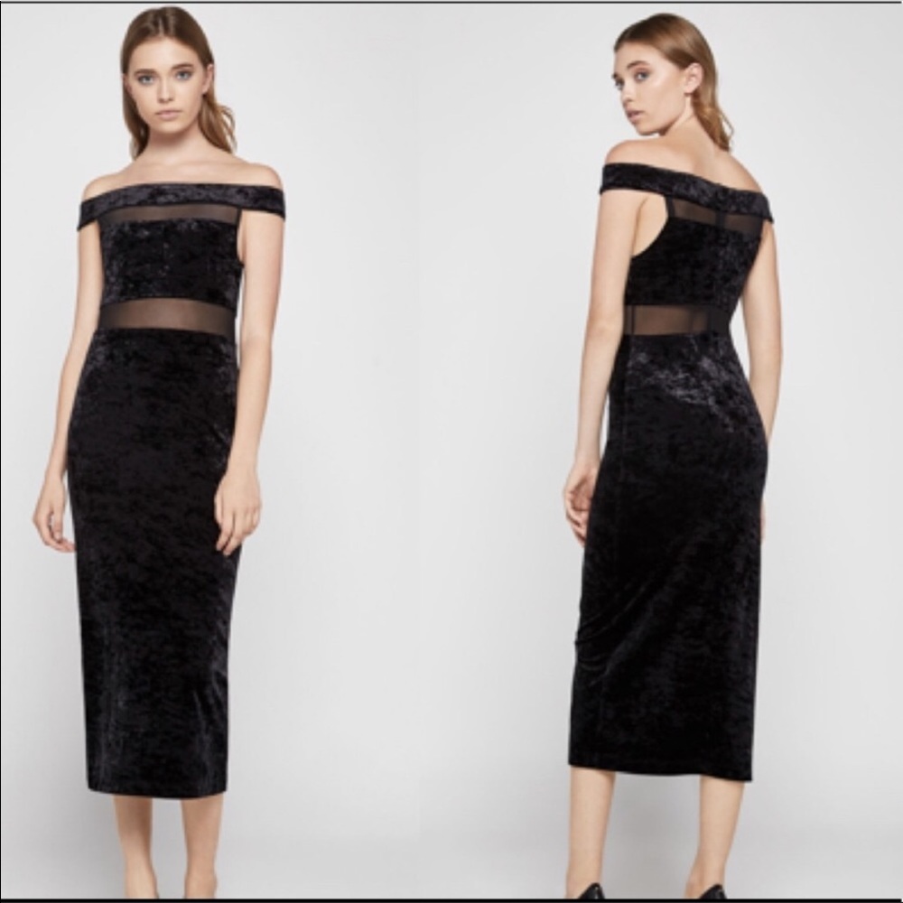 BCBGeneration | 2 | Velvet Off the Shoulder Dress